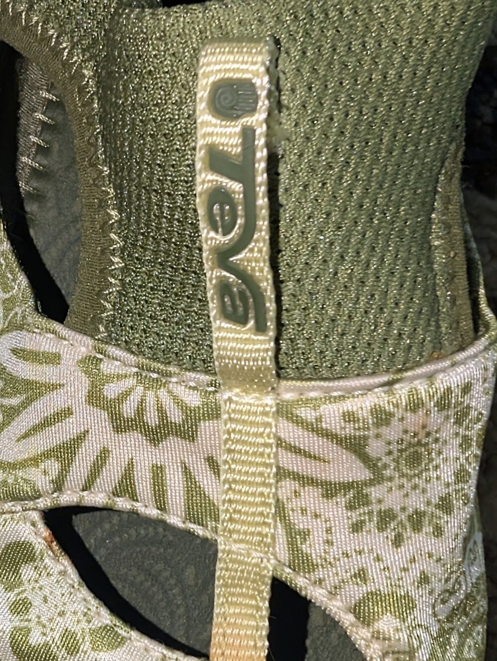 TEVA Ochoa Green Floral Slip On Shoe Stretch Water Active - Picture 6 of 8